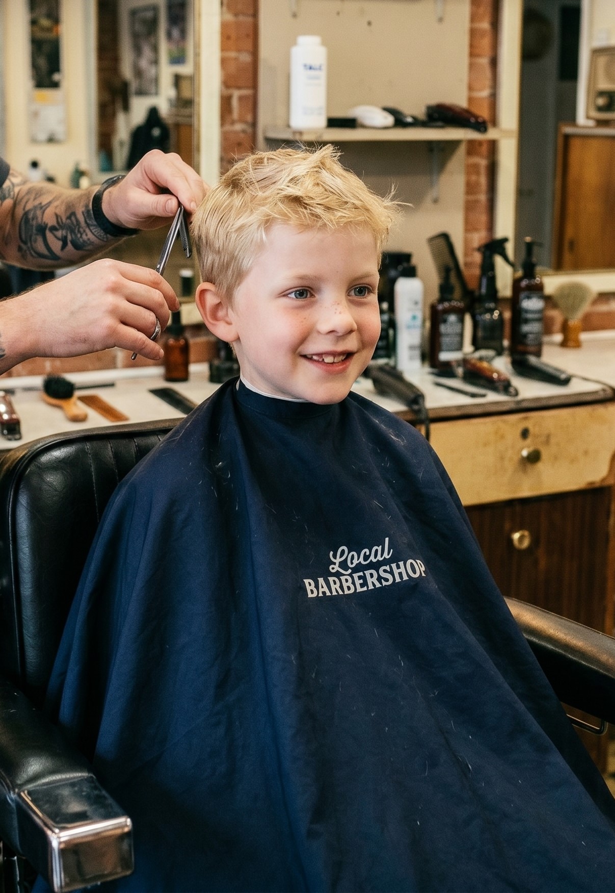 Corte realizado en Milan Barber 5
